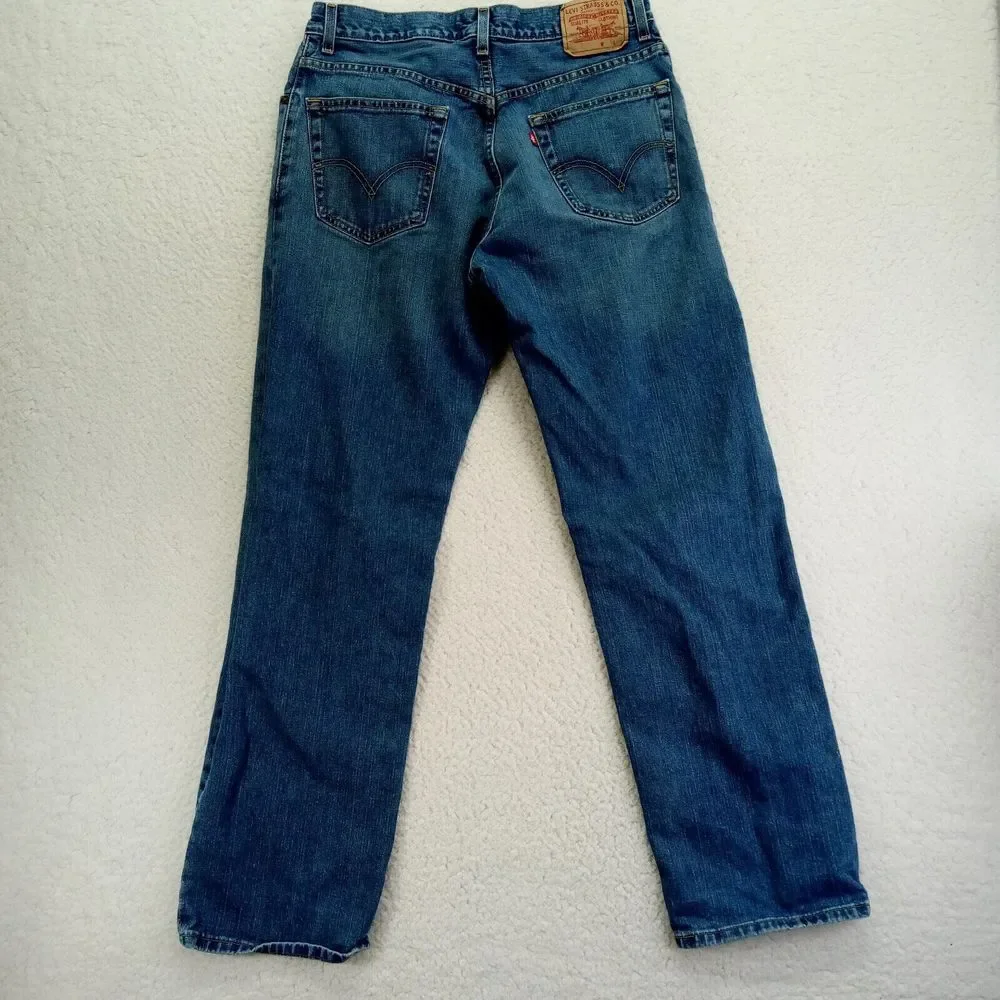 Levis 559 Jeans Mens 34x34 Relaxed Fit Straight Cotton Denim‎ Medium Wash